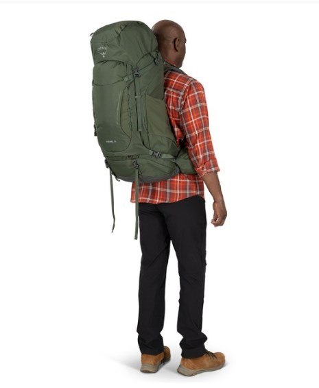 Plecak trekkingowy OSPREY Kestrel 58 khaki L/XL Plecak trekkingowy OSPREY Kestrel 58 khaki L/XL