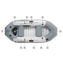 Ponton dmuchany Mariner 3 dla 3 osób wiosła pompka uchwyty na wędkę i silnik INTEX 68373