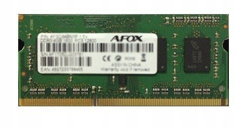 AFOX SO-DIMM DDR3 8GB 1333MHZ AFSD38AK1P AFOX SO-DIMM DDR3 8GB 1333MHZ AFSD38AK1P