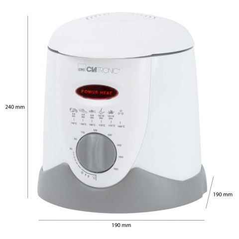 Frytownica Clatronic FFR 2916 (1 l; 840W; kolor biały) Frytownica Clatronic FFR 2916 (1 l; 840W; kolor biały)