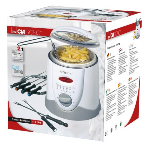 Frytownica Clatronic FFR 2916 (1 l; 840W; kolor biały) Frytownica Clatronic FFR 2916 (1 l; 840W; kolor biały)