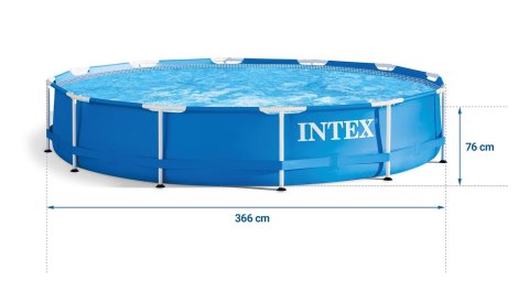 Basen ogrodowy stelażowy 305 x 76 cm zestaw 15w1 INTEX 28202 Basen ogrodowy stelażowy 305 x 76 cm zestaw 15w1 INTEX 28202