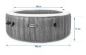 Dmuchane SPA z hydromasażem 196 x 71 cm 4 os. + akcesoria premium INTEX 28440