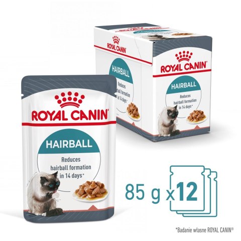 ROYAL CANIN FCN Hairball Care w sosie - mokra karma dla kota dorosłego - 12x85g ROYAL CANIN FCN Hairball Care w sosie - mokra karma dla kota dorosłego - 12x85g