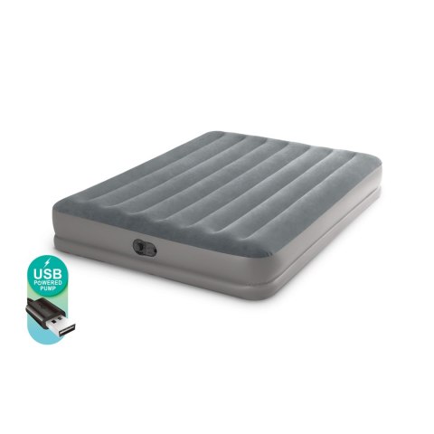 Materac dmuchany 203x152x30 cm z wbudowaną pompką elektryczną INTEX 64114 Materac dmuchany 203x152x30 cm z wbudowaną pompką elektryczną INTEX 64114