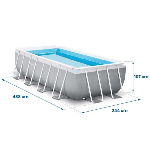 Basen ogrodowy stelażowy 488 x 244 x 107 cm 21w1 INTEX 26792 + maszynka do baniek GRATIS Basen ogrodowy stelażowy 488 x 244 x 107 cm 21w1 INTEX 26792 + maszynka do baniek GRATIS