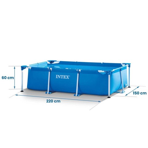 Basen ogrodowy stelażowy 220 x 150 x 60 cm zestaw 15w1 INTEX 28270 Basen ogrodowy stelażowy 220 x 150 x 60 cm zestaw 15w1 INTEX 28270