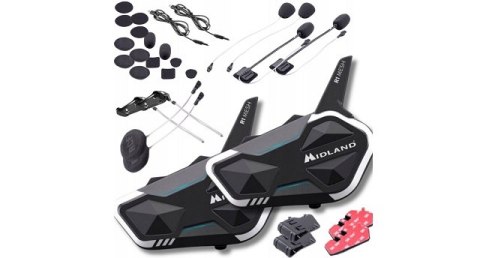 Interkom motocyklowy Midland R1 MESH TWIN na 2 kaski Interkom motocyklowy Midland R1 MESH TWIN na 2 kaski