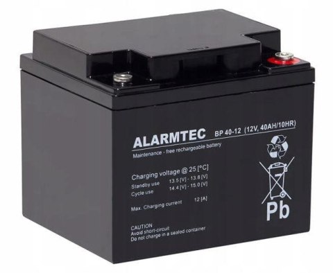 Akumulator AGM ALARMTEC serii BP 12V 40Ah Akumulator AGM ALARMTEC serii BP 12V 40Ah