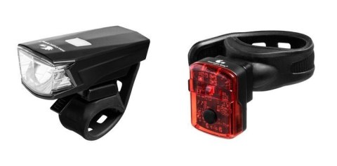 LAMPA ROWEROWA DUO BLAZE KABEL MICRO USB PRZÓD + TYŁ LAMPA ROWEROWA DUO BLAZE KABEL MICRO USB PRZÓD + TYŁ