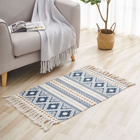 DYWANIK MATA PODŁOGOWA 60x90 +20cm frędzle NORDIC DYWANIK MATA PODŁOGOWA 60x90 +20cm frędzle NORDIC
