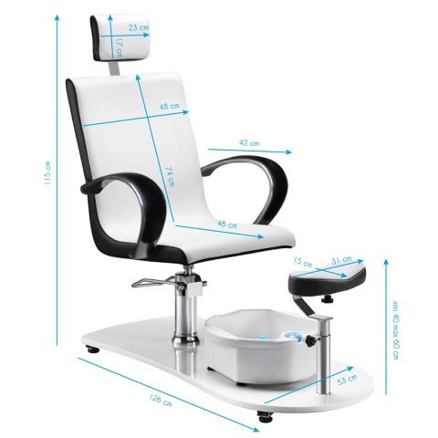 Fotel spa do pedicure z masażerem 308 Fotel spa do pedicure z masażerem 308