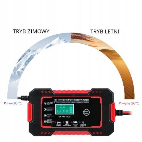 PROSTOWNIK AUTOMATYCZNY ŁADOWARKA AKUMULATORA 12V + SZCZOTKA DO KLEM GRATIS PROSTOWNIK AUTOMATYCZNY ŁADOWARKA AKUMULATORA 12V + SZCZOTKA DO KLEM GRATIS
