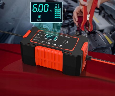 PROSTOWNIK AUTOMATYCZNY ŁADOWARKA AKUMULATORA 12V + SZCZOTKA DO KLEM GRATIS PROSTOWNIK AUTOMATYCZNY ŁADOWARKA AKUMULATORA 12V + SZCZOTKA DO KLEM GRATIS