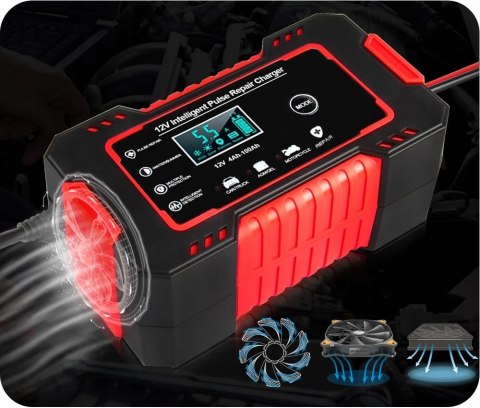 PROSTOWNIK AUTOMATYCZNY ŁADOWARKA AKUMULATORA 12V + SZCZOTKA DO KLEM GRATIS PROSTOWNIK AUTOMATYCZNY ŁADOWARKA AKUMULATORA 12V + SZCZOTKA DO KLEM GRATIS