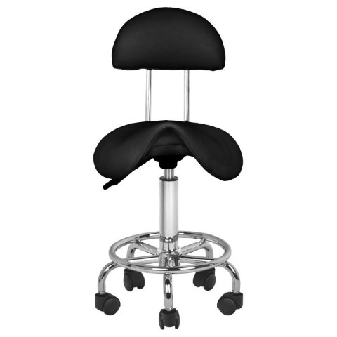 Taboret kosmetyczny 6001 czarny Taboret kosmetyczny 6001 czarny