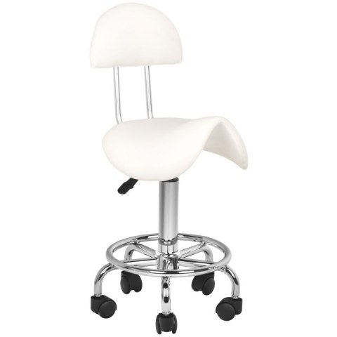 Taboret kosmetyczny 6001 biały Taboret kosmetyczny 6001 biały