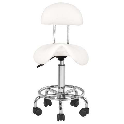 Taboret kosmetyczny 6001 biały Taboret kosmetyczny 6001 biały