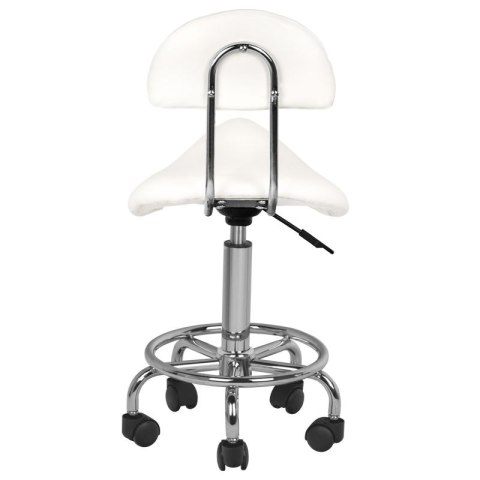 Taboret kosmetyczny 6001 biały Taboret kosmetyczny 6001 biały