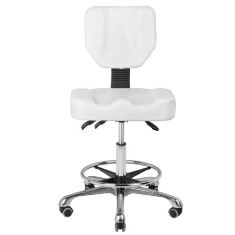 Taboret kosmetyczny A-4299 biały Taboret kosmetyczny A-4299 biały