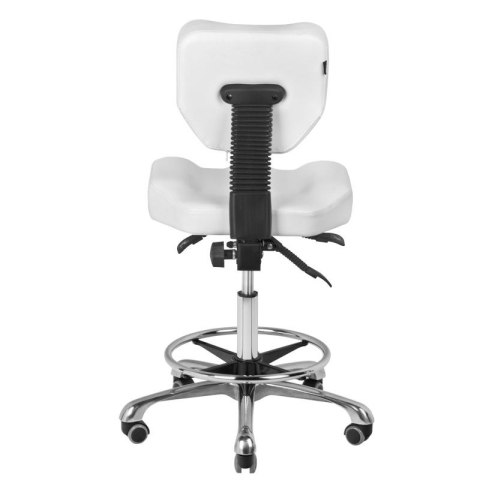 Taboret kosmetyczny A-4299 biały Taboret kosmetyczny A-4299 biały