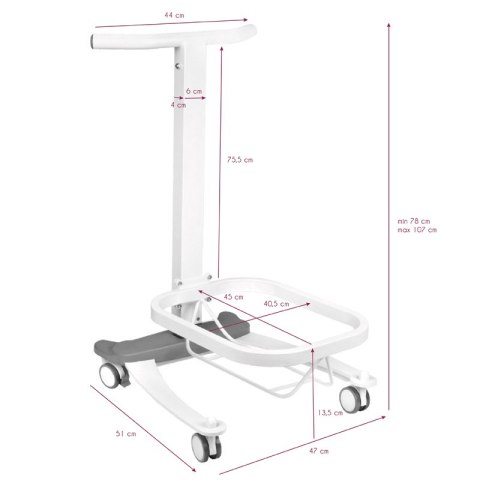 Brodzik do pedicure Comfort na kółkach z funkcją Lift Brodzik do pedicure Comfort na kółkach z funkcją Lift