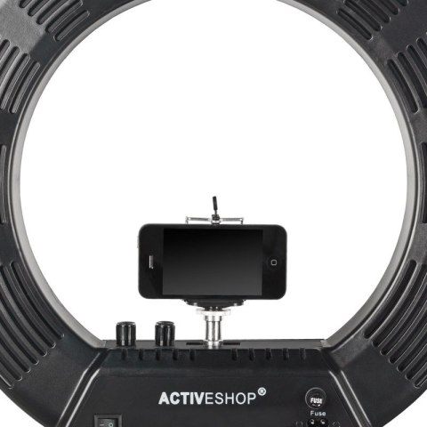 Lampa pierścieniowa Ring light 18' 48W led czarna + statyw Lampa pierścieniowa Ring light 18' 48W led czarna + statyw