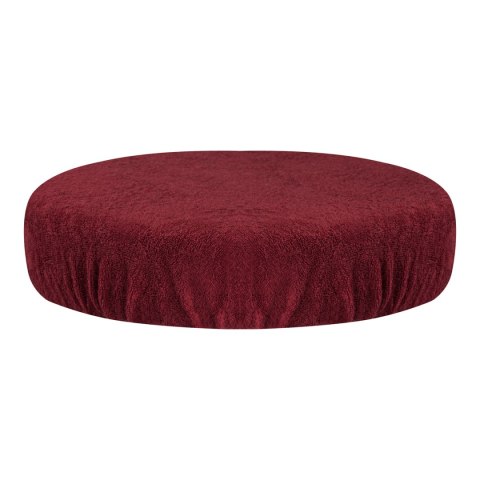 Pokrowiec frotte na taboret bordowy Pokrowiec frotte na taboret bordowy