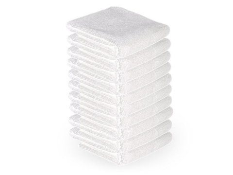 Ręcznik z microfibry 73 x 40 cm 10 szt. biały Ręcznik z microfibry 73 x 40 cm 10 szt. biały