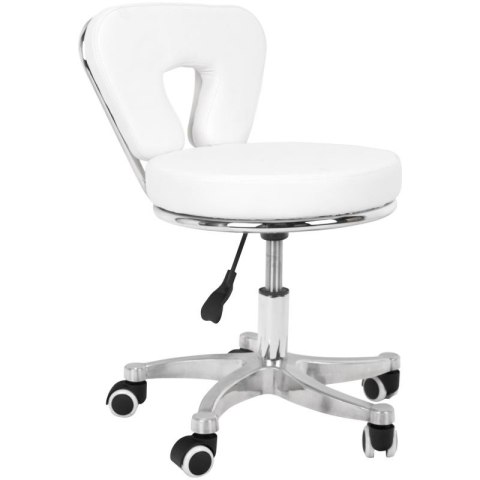 Taboret kosmetyczny do pedicure 9266 biały Taboret kosmetyczny do pedicure 9266 biały