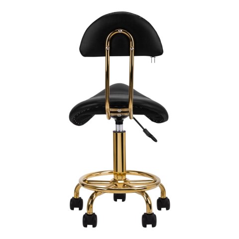 Taboret kosmetyczny 6001-G złoto - czarny Taboret kosmetyczny 6001-G złoto - czarny