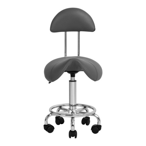 Taboret kosmetyczny 6001 szary Taboret kosmetyczny 6001 szary