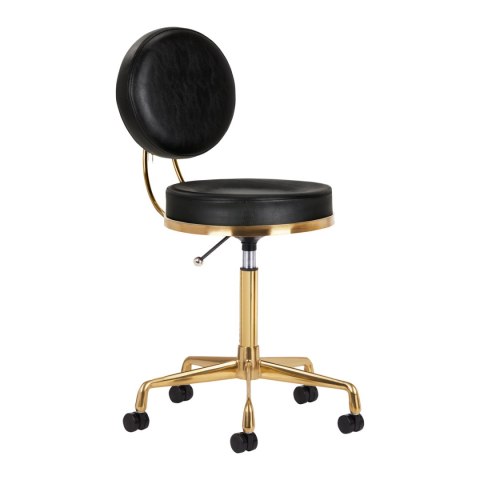 Taboret kosmetyczny H5 złoty czarny Taboret kosmetyczny H5 złoty czarny