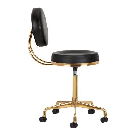 Taboret kosmetyczny H5 złoty czarny Taboret kosmetyczny H5 złoty czarny