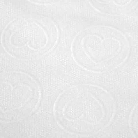 Jednorazowe chusty zabiegowe 20 szt. 70 x 40 cm białe serca Jednorazowe chusty zabiegowe 20 szt. 70 x 40 cm białe serca