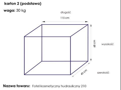 Fotel kosmetyczny hyd. A 210 szary Fotel kosmetyczny hyd. A 210 szary