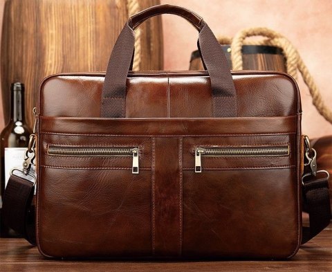 SKÓRZANA MĘSKA RETRO TORBA BIZNESOWA TECZKA NA LAPTOPA DOKUMENTY SKÓRZANA MĘSKA RETRO TORBA BIZNESOWA TECZKA NA LAPTOPA DOKUMENTY