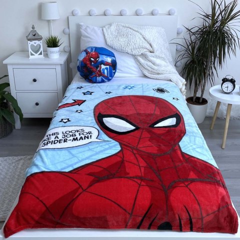 Koc flanelowy 100x150 Spiderman niebieski (coral) Koc flanelowy 100x150 Spiderman niebieski (coral)