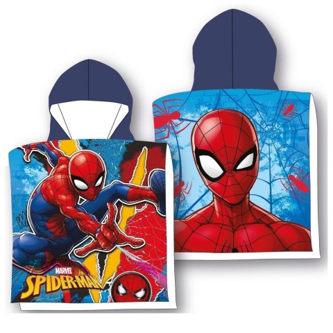 Ręcznik ponczo z kapturem 55x110 Spiderman Ręcznik ponczo z kapturem 55x110 Spiderman