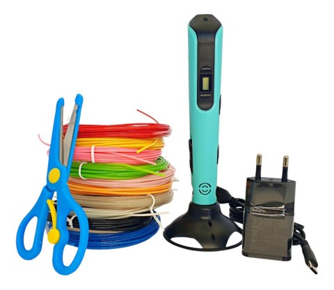 DŁUGOPIS 3D PEN DLA DZIECI Z USB-C + NOŻYCZKI + 10 KOLORÓW GRATIS DŁUGOPIS 3D PEN DLA DZIECI Z USB-C + NOŻYCZKI + 10 KOLORÓW GRATIS