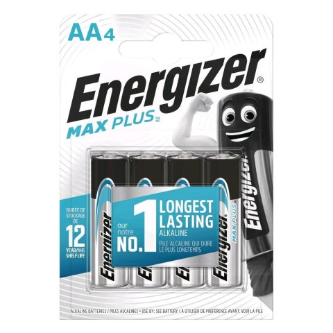 Bateria alkaliczna Energizer MAX Plus AA / LR6 - 4 sztuki (blister) Bateria alkaliczna Energizer MAX Plus AA / LR6 - 4 sztuki (blister)