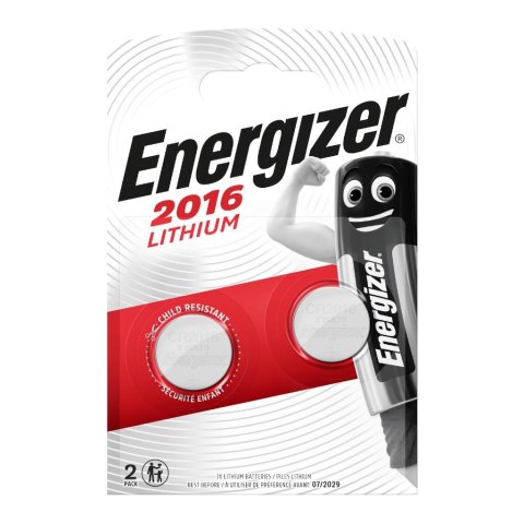 Bateria litowa mini Energizer CR2016 x2 Bateria litowa mini Energizer CR2016 x2