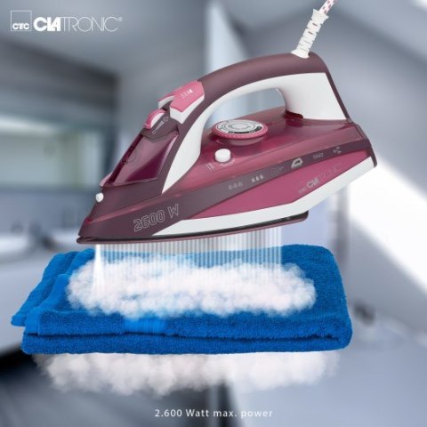 Żelazko parowe Clatronic DB 3705 (2600W; kolor różowy) Żelazko parowe Clatronic DB 3705 (2600W; kolor różowy)