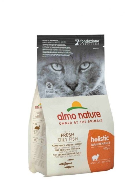 Almo Nature Holistic Adult z rybą oleistą - sucha karma holistyczna dla kota - 400 g Almo Nature Holistic Adult z rybą oleistą - sucha karma holistyczna dla kota - 400 g