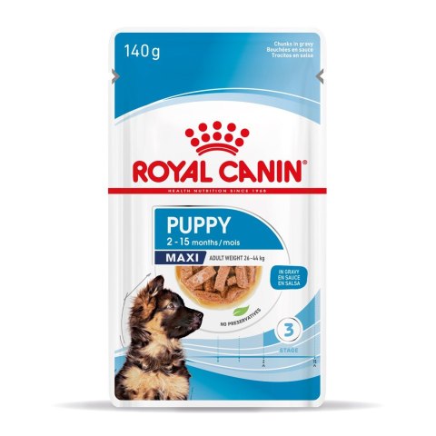 ROYAL CANIN SHN Maxi Puppy w sosie - mokra karma dla szczeniąt - 10x140 g ROYAL CANIN SHN Maxi Puppy w sosie - mokra karma dla szczeniąt - 10x140 g
