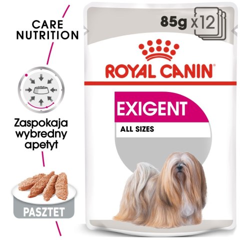 ROYAL CANIN CCN EXIGENT LOAF - mokra karma dla psa dorosłego - 12x85g ROYAL CANIN CCN EXIGENT LOAF - mokra karma dla psa dorosłego - 12x85g